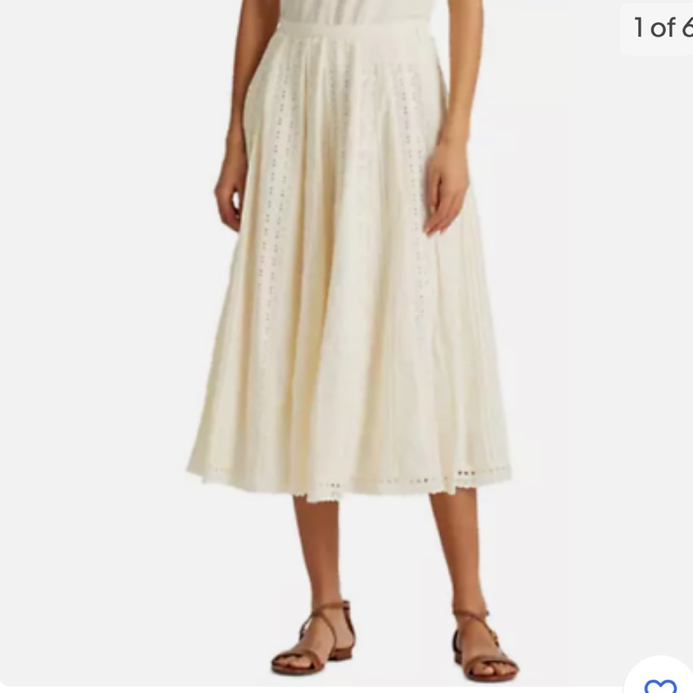 Ralph lauren eyelet skirt size 2